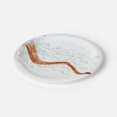 Shofar BlowPaper Plate für Rosh HaShana Pappteller (Schrägansicht)