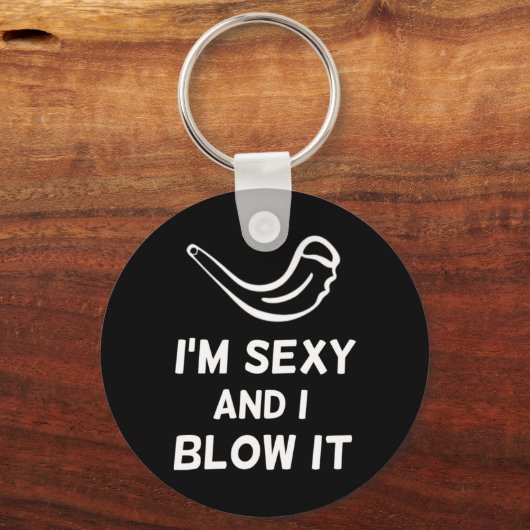 Shofar I'm Y And I Blow It Rosh Hashanah Jewish Ne Schlüsselanhänger (Vorderseite)