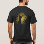 Shofar in the Lion of Judah in Gold T-Shirt (Rückseite)