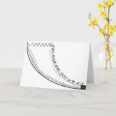 Shofar Karte (Gelbe Blume)