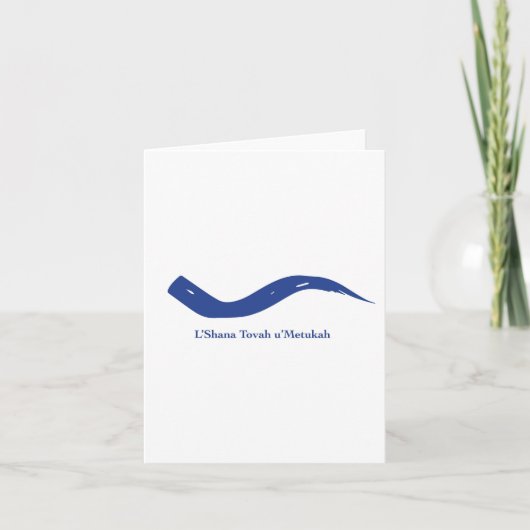 Shofar Rosh Hashanah Card Karte (Vorderseite)