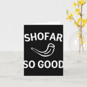 Shofar So Good Rosh Hashh Rams Horn Jewish New Yea Karte (Gelbe Blume)
