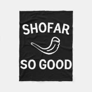 Shofar So Good Rosh Hashh-Widderhorn Jüdisches Neu Fleecedecke