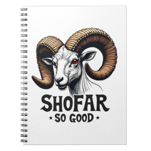 Shofar so gute jüdische Ziege Hanukkah Liebhaber Notizblock