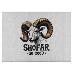 Shofar so gute jüdische Ziege Hanukkah Liebhaber Schneidebrett