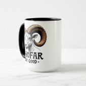 Shofar so gute jüdische Ziege Hanukkah Liebhaber Tasse (Vorderseite Links)