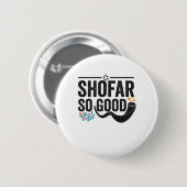 Shofar So gute lustige jüdische Hanukkah Holiday G Button (Vorne & Hinten)