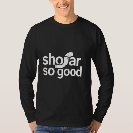 Shofar So gute moderne jüdische Feier Rosh Hash T-Shirt (Vorderseite)