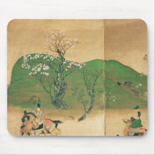 Shogun, der im Frühjahr, die Edo-Zeit bereist Mousepad