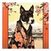 Shogun Dog Ukiyo-e Fotodruck (Vorne)