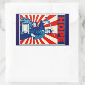 Shogun Hoffnung Rechteckiger Aufkleber (Tasche)