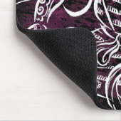 Shogun-Samurais - weiße Kalligraphie-Linie Mousepad (Ecke)