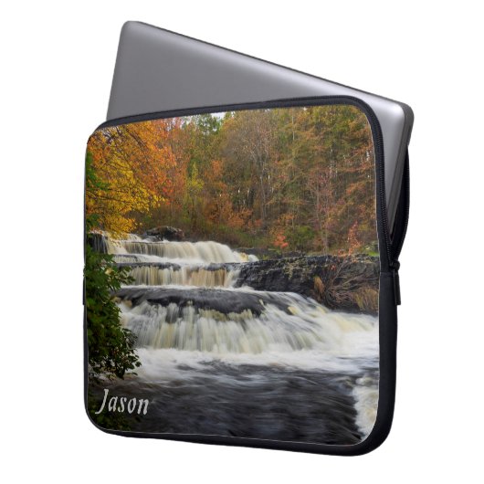 Shohola Falls im Herbst (2) Laptopschutzhülle (Vorderseite Links)