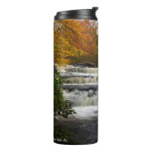 Shohola Falls im Herbst (2) Thermosbecher (Nach links gedreht)