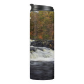 Shohola Falls im Herbst (2) Thermosbecher (Nach rechts gedreht)