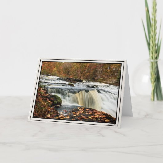 Shohola Falls im Herbst Karte (Vorderseite)