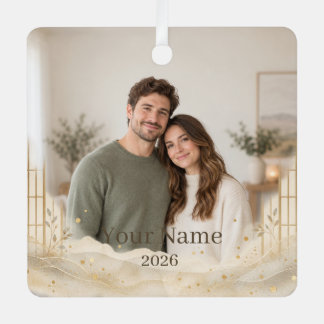 Shoji Light Custom Photo Ornament Aus Metall