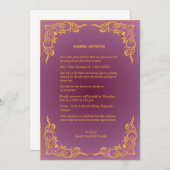 Shok Sandesh Hindu Shraddh Einladung (Vorne/Hinten)