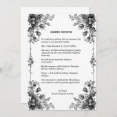 Shok Sandesh Hindu Shraddh Einladung (Vorne/Hinten)