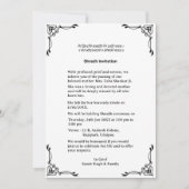 Shok Sandesh Hindu Shraddh Einladung (Vorderseite)