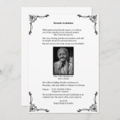 Shok Sandesh Hindu Shraddh Einladung (Vorne/Hinten)