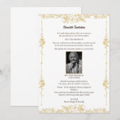 Shok Sandesh Hindu Shraddh Einladung (Vorne/Hinten)