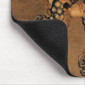 Shoki, das einen Shishi Löwe reitet Mousepad (Ecke)
