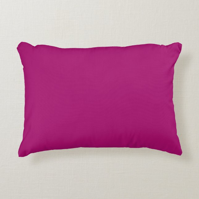 Shoking Pink, Purple,Solid, Simple, Modern Dekokissen (Vorderseite)
