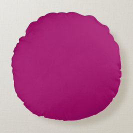 Shoking Pink, Purple,Solid, Simple, Modern Rundes Kissen