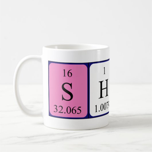 Shola Periodenname Tasse (Links)