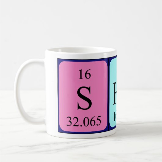 Shola Periodenname Tasse (Links)
