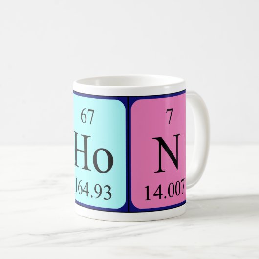 Shon Periodenname Tasse (VorderseiteRechts)