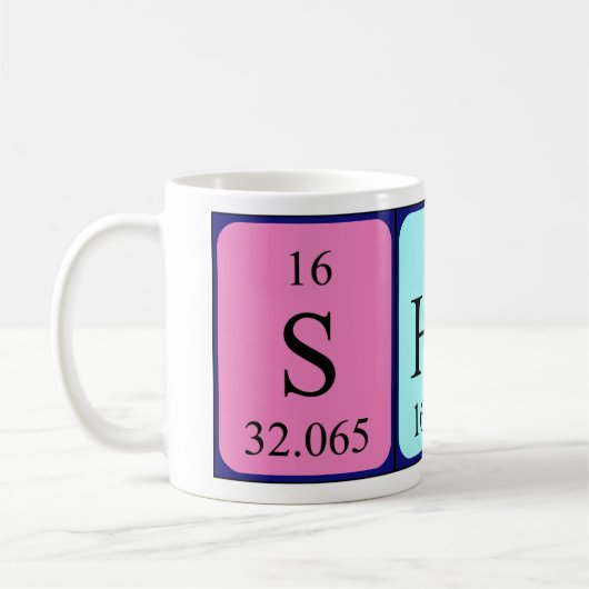 Shon Periodenname Tasse (Links)