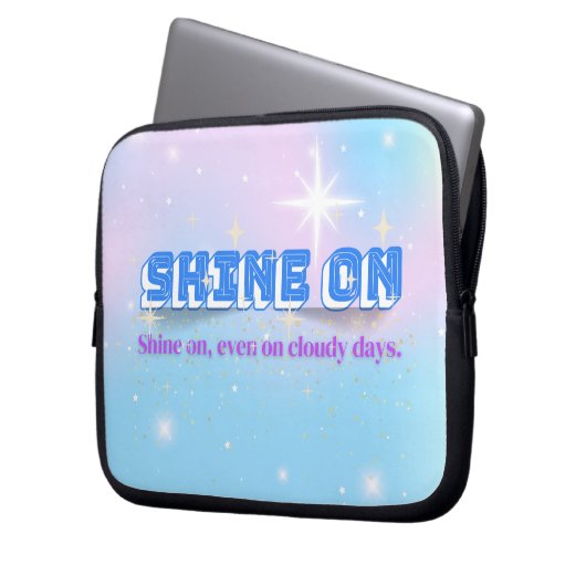 SHON - Soft Rainbow Star Edition Laptopschutzhülle (Vorderseite Links)