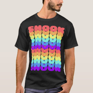 Shook Drag Meme Gay LGBT Pride Rainbow Flag tee