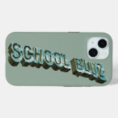 Shool Bluz-3D Case-Mate iPhone Hülle (Rückseite (Horizontal))