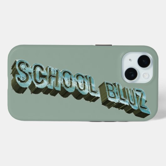 Shool Bluz-3D Case-Mate iPhone Hülle (Rückseite (Horizontal))