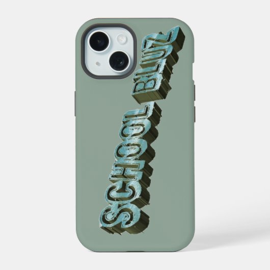 Shool Bluz-3D iPhone 15 Hülle (Rückseite)