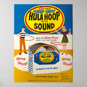 Shoop Shoop Hula Hoop Vintage-Cover-Werbung  Poster