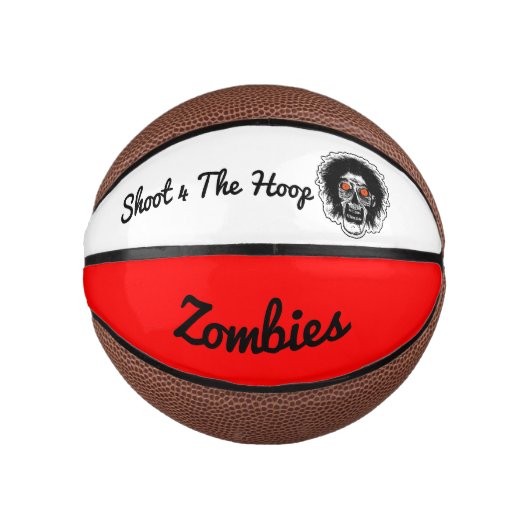 Shoot 4 The Hoop - Zombie Rote Augen Mini Basketball (Vorderseite)