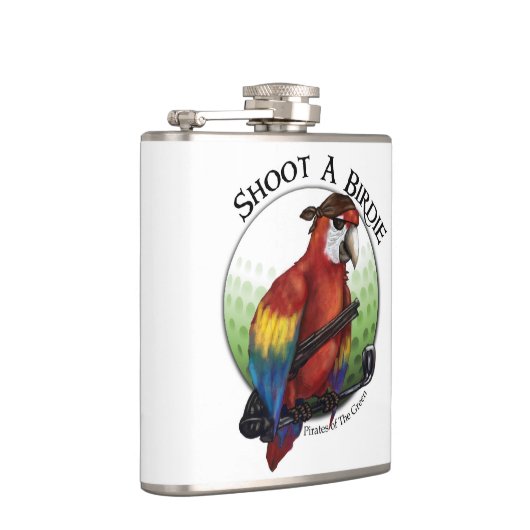Shoot A Birdie Golf Ball Flask Flachmann (Rechts)