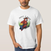 Shoot A Birdie Parrot Golfer T - Shirt (Vorderseite)
