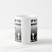 Shoot A Mime Funny Mug oder Travel Mug Kaffeetasse (Mittel)