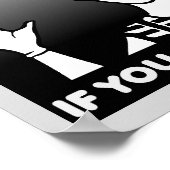 Shoot A Mime Funny Poster Sign (Ecke)