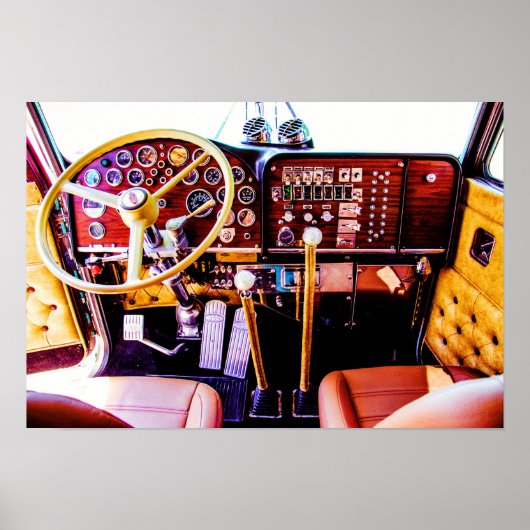 Shoot First Fotografy's Inside a Peterbilt 359 Poster (Vorne)