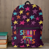 Shoot for Stars Gemustert Backpack Bedruckter Rucksack