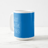 Shoot for Stars Sheep Motivierend Tasse (Vorderseite Links)