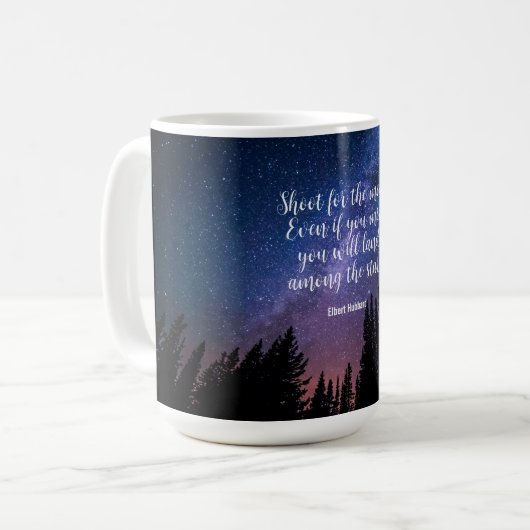Shoot for the Moon - Inspiration Kaffeetasse (Vorderseite Links)