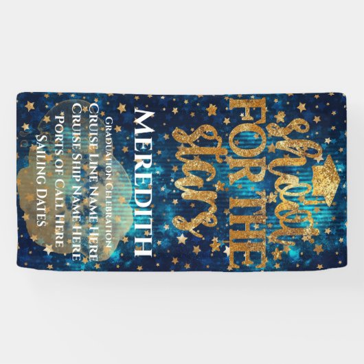 Shoot for the Stars Abschluss Cruise Door Banner (Horizontal)