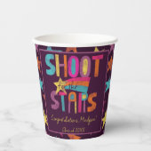 Shoot for the Stars Graduation Party Pappbecher (Vorderseite)